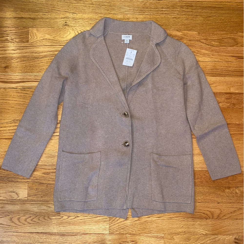 *NWT* J. Crew 100% cotton Women's Beige Button-Up Cardigan